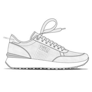 Tenis De Hombre Do-Run Blanco Con Cordones Y Con Suela En Goma