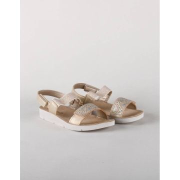 Sandalia De Mujer Con Brillantinos