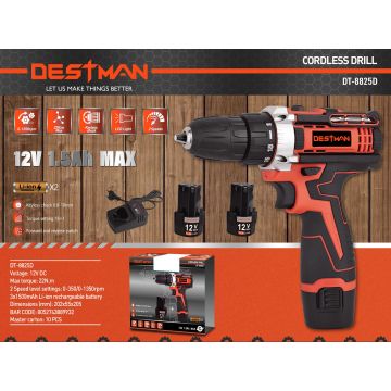 Taladro Atornillador Inalámbrico De 12V Dt8825D