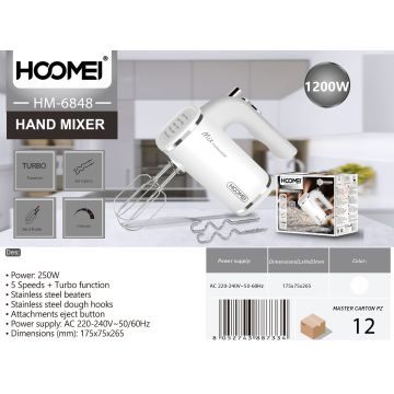 Batidora Con Batidor 250W Hm6848