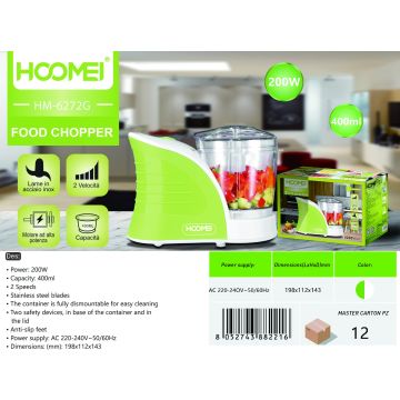 Picadora 200W 400Ml Hm6272G