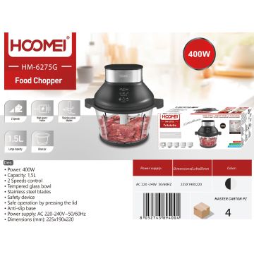 Picadora 400W 1.5L Hm6275G