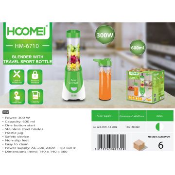 Licuadora 0.6L 300W Hm6710