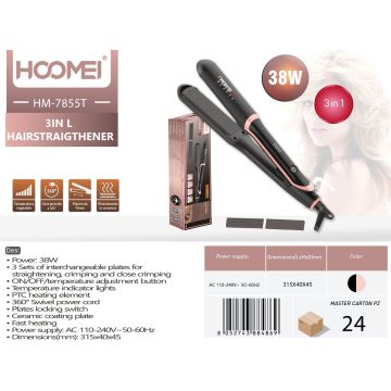 Plancha De Pelo 38W 3En1 Hm7855T
