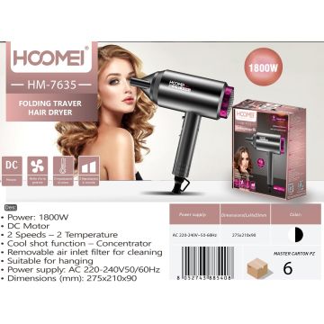 Secador De Pelo 1800W Hm7635