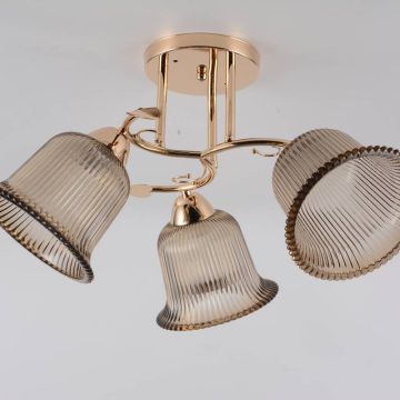 Lampara Vidrio Y Metal Mod.43