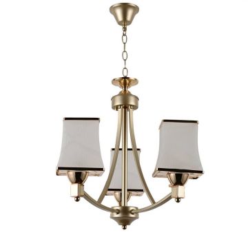 Lampara 3Bombillas De Techo Vidrio Y Met Al Mod.13