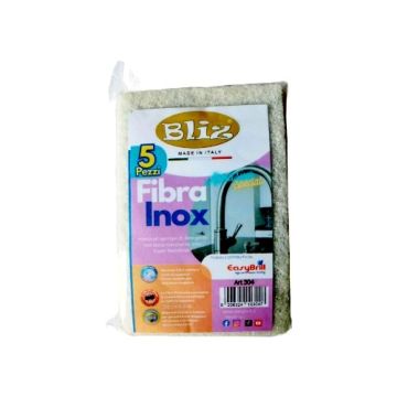 Esponja Abrasiva Inox ,M/Bliz,Set 5Pz