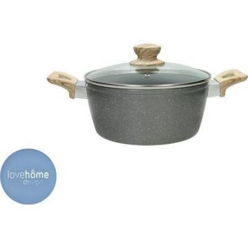 Cazuela De Metal Con Tapa D.26 H.12