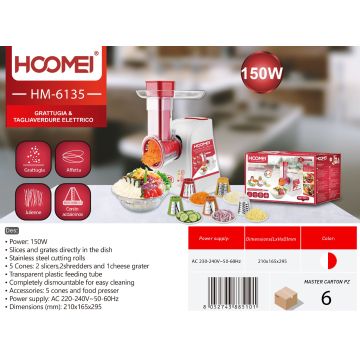 Rallador Y Cortador De Verduras 150W Hm6135
