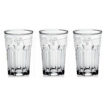 Vasos Para Cerveza Vidrio Set 3 Pz 410Ml