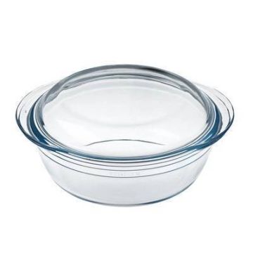 Cacerola Pequeña De Vidrio Con Tapa 1.3 L