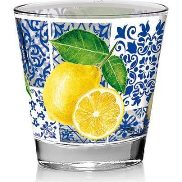 Vasos De Cristal Decorados Salerno Set 3 Pz 200Ml