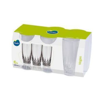 Vasos De Vidrio 6Pz 330Ml