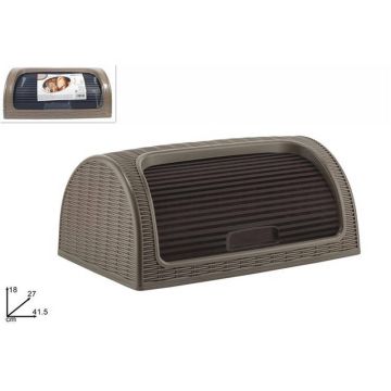 Panera Plastica Carmelita Gris 41,5Cm