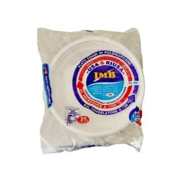 Set De 20Pz Platos Hondos Plasticos, M/Imb, 400Gr