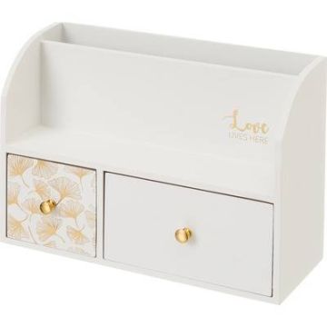 Estante Con 2 Gavetas Multiuso 26X10 H18