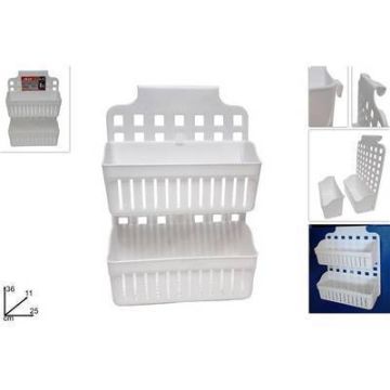 Portaobjetos 2 Estantes Plastico