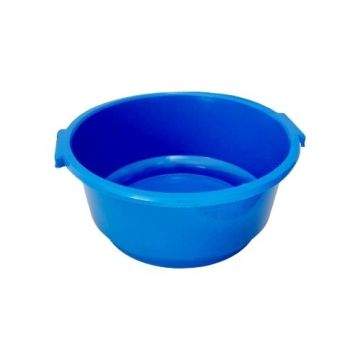 Palangana En Plastica Redonda Azul Con Mango, M/Vidal,8 L