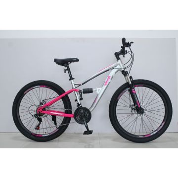 Bicicleta 26" Mujer Transmision 21 Velocidad Frenos De Disco 