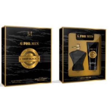 Perfume G For Men Deep Black 50Ml + 50Ml After Shave Hombre