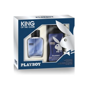 Set De Perfume P/H Playboy King Of The Game Hombre 60Ml + Gel De Bano 250 Ml