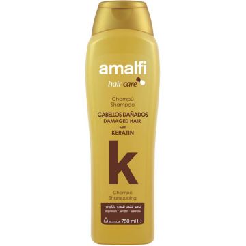 Champu Keratina Cabellos Dañados,M/Amalfi,750Ml