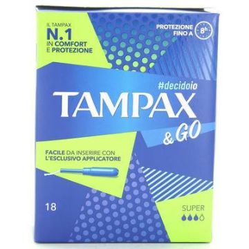 Tapon Sanitario Super 18 Pz Tampax