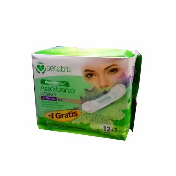 Almohadillas Sanitarias Dia,M/Setablu,12Pz De 24Cm