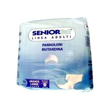 Culeros Desechables Grandes, M/Senior Bell, 15 Pz