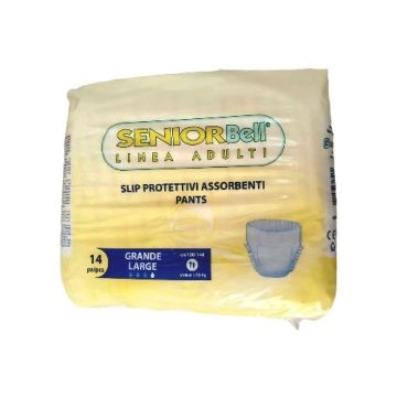 Culeros Desechables Pull On Grandes, M/Senior Bell, 14Pz