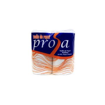 Rollo De Toalla De Papel Multiuso 32 Mts Hs/Paquete (2 Unidades)