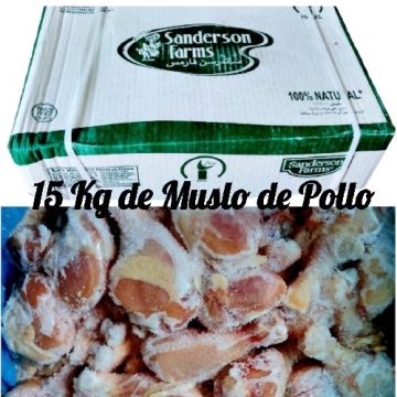 Caja De Muslo De Pollo, M/Sanderson Farms,15Kg
