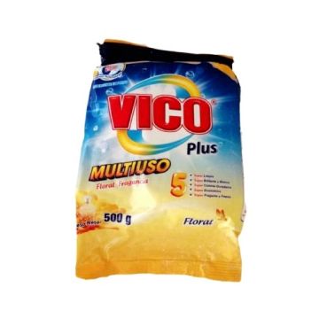 Detergente En Polvo,M/ Vico Plus, 500G