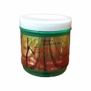 Crema Derizadora Oliva+ Keratina Super, 454 Gr