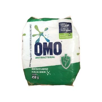 Detergente Omo Polvo Antibacterial, 450Gr