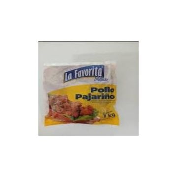 POLLO PAJARIÑO LA FAVORITA PLUS BOLSA 1KG (CORTES DE POLLO CONGELADOS Y SAZONADOS)