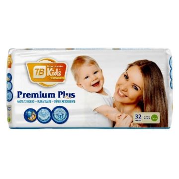 Culeros Desechables Para Bebé, Talla L/3 (Paqte 32 U)