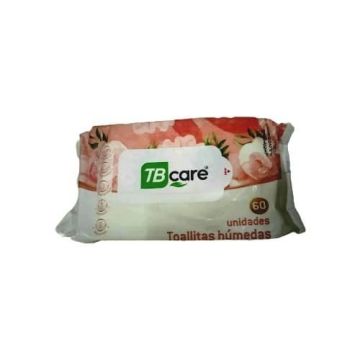TOALIITAS HÚMEDAS MARCA TB CARE P/HIGIENE PERSONAL DE ADULTO PQTE X 60