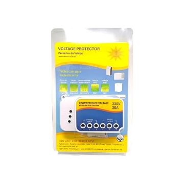 PROTECTOR PARA AIRES ACONDICIONADOS, VOLTAJE DE TRABAJO: 220V, MODELO: BX-V019-220V, FRECUENCIA: 50/60HZ, CORRIENTE: 20A, TIEMPO DE RECONEXIÓN: 3 MINUTOS, BAJO VOLTAJE:170-185V (AJUSTABLE),  SOB