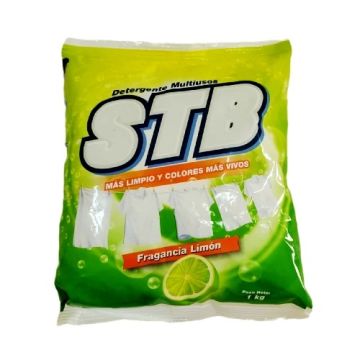 Detergente En Polvo Multiuso Fragancia Limón, M/Stb, Bolsa 1 Kg